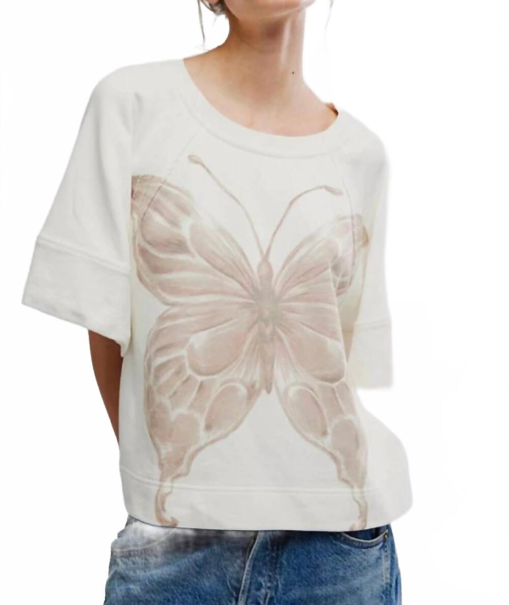 NEW FREE PEOPLE dahlia pullover top in tofu combo